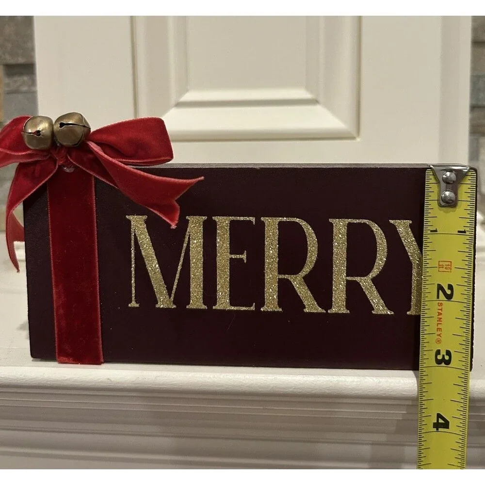 Ashland Holiday Tidings Merry Tabletop Red Gold Christmas Decor